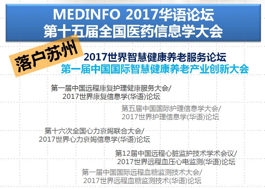 第16届世界医药健康信息学大会（MEDINFO 2017）