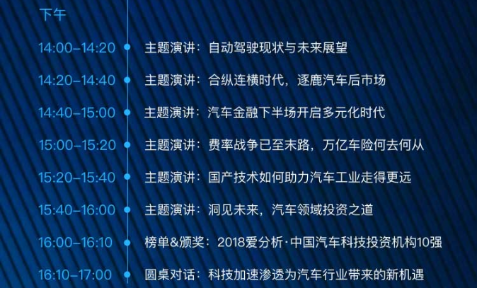 2018爱分析·中国汽车科技高峰论坛（北京）