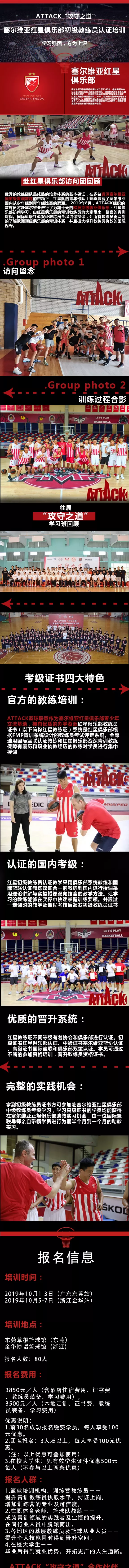 2019塞尔维亚红星篮球俱乐部初级教练员认证培训10月东莞站