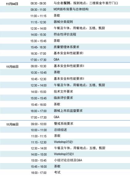 2019TÜV南德New MDR 法规专题讲座培训班（11月南京站）