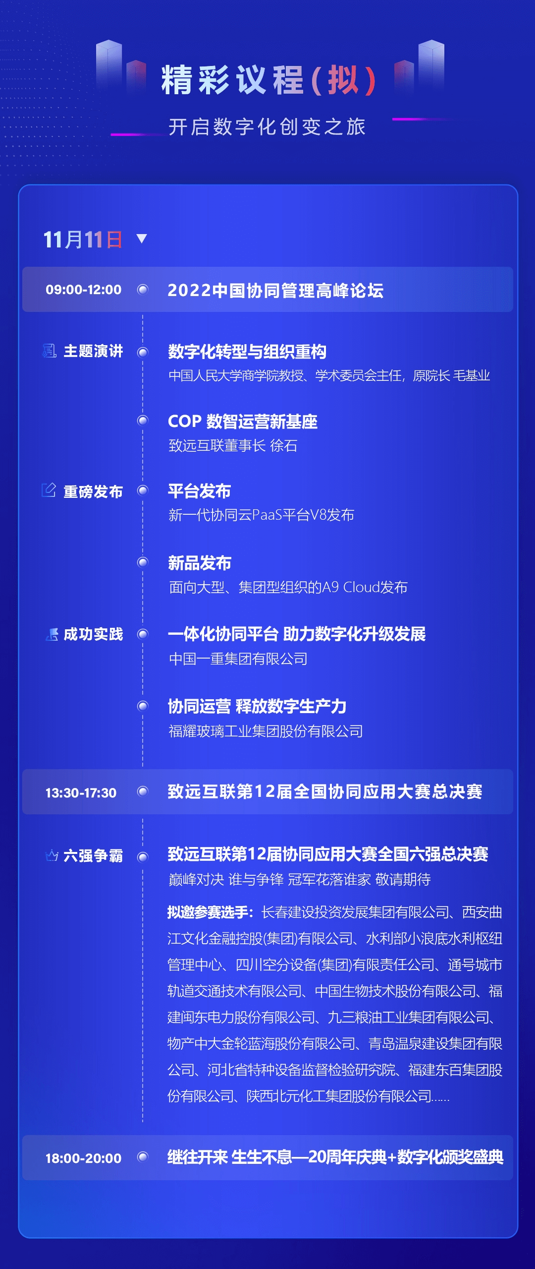 2022中国协同管理高峰论坛暨致远互联第12届用户大会【COP数智运营新基座】