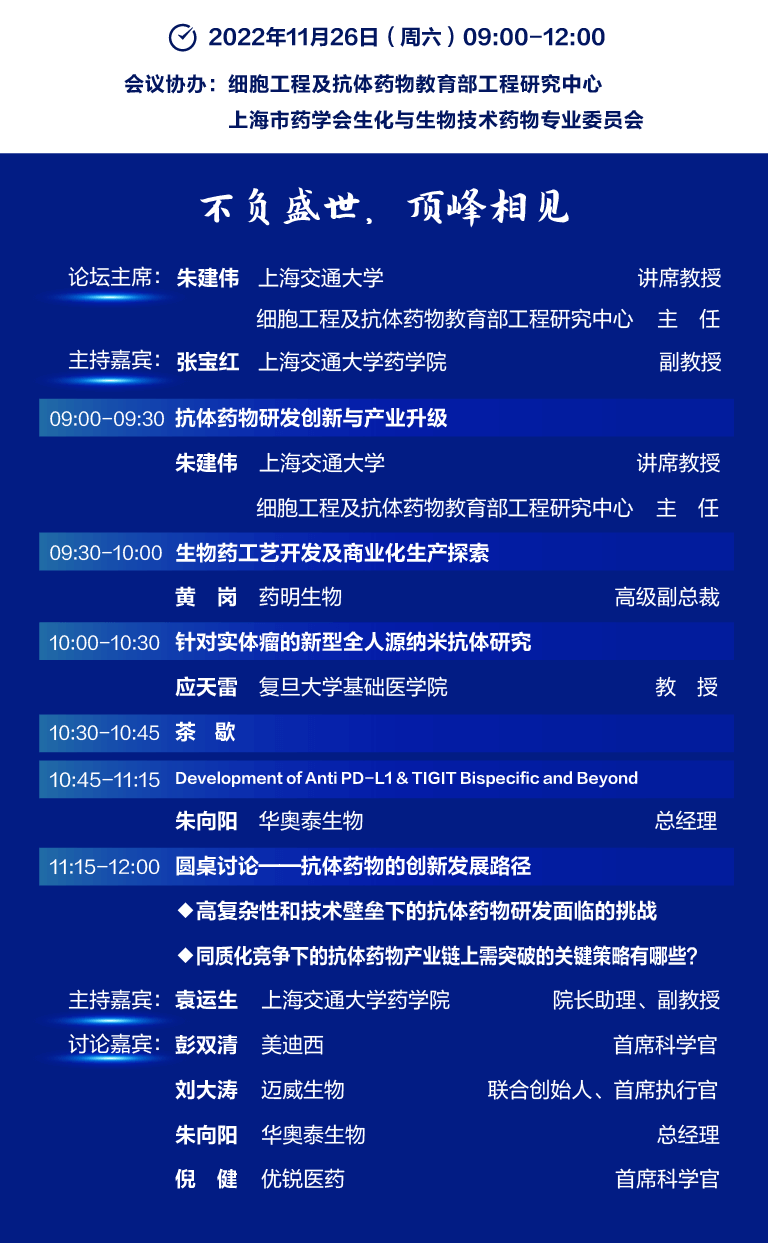 2022中國生物醫藥產業創新大會China Bio Innovation Conference 2022