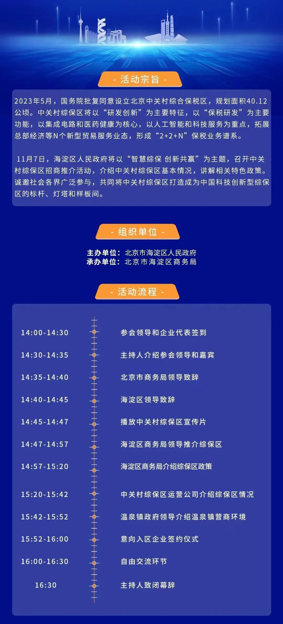 北京中关村综合保税区走进第六届上海进博会招商推介会