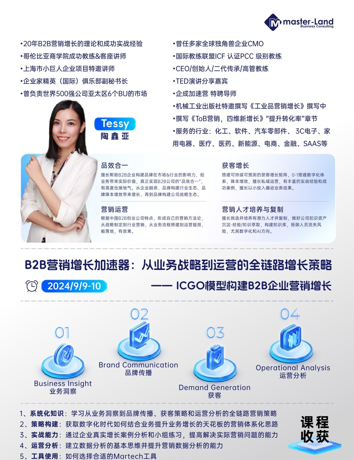 B2B营销增长加速器：从业务战略到运营的全链路增长策略—— ICGO模型构建B2B企业营销增长