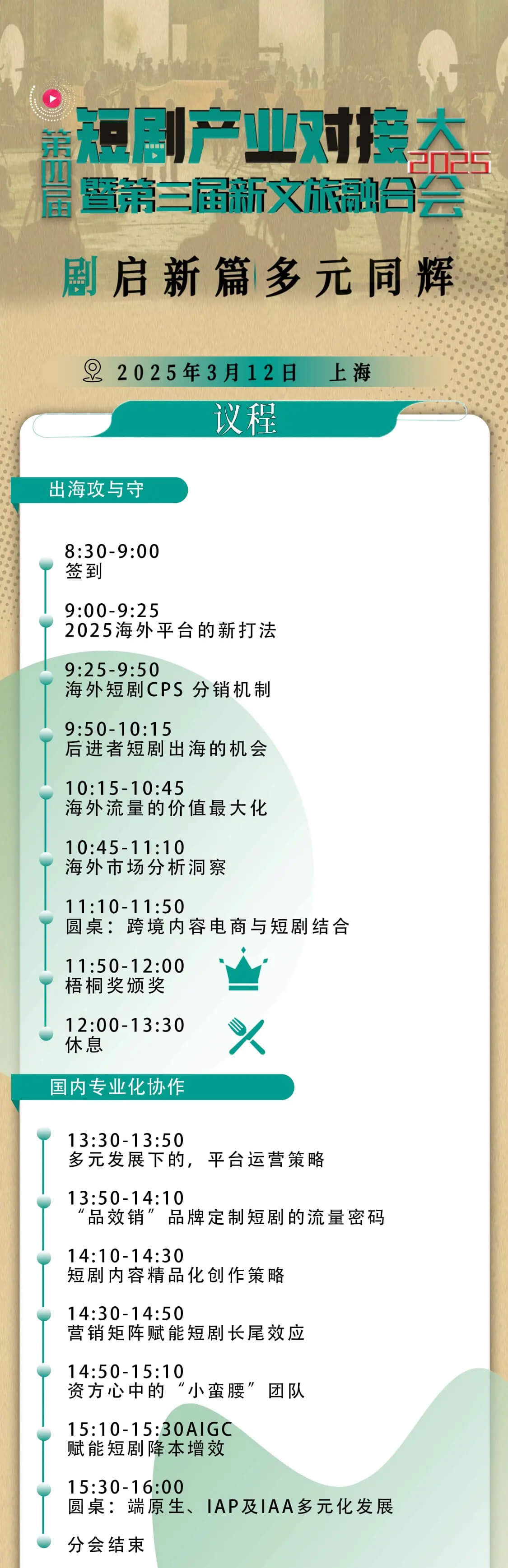 第四届短剧产业对接大会2025/3/12上海