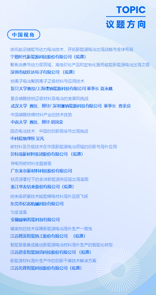 2025中國新能源電池產(chǎn)業(yè)鏈出海全球峰會(huì)