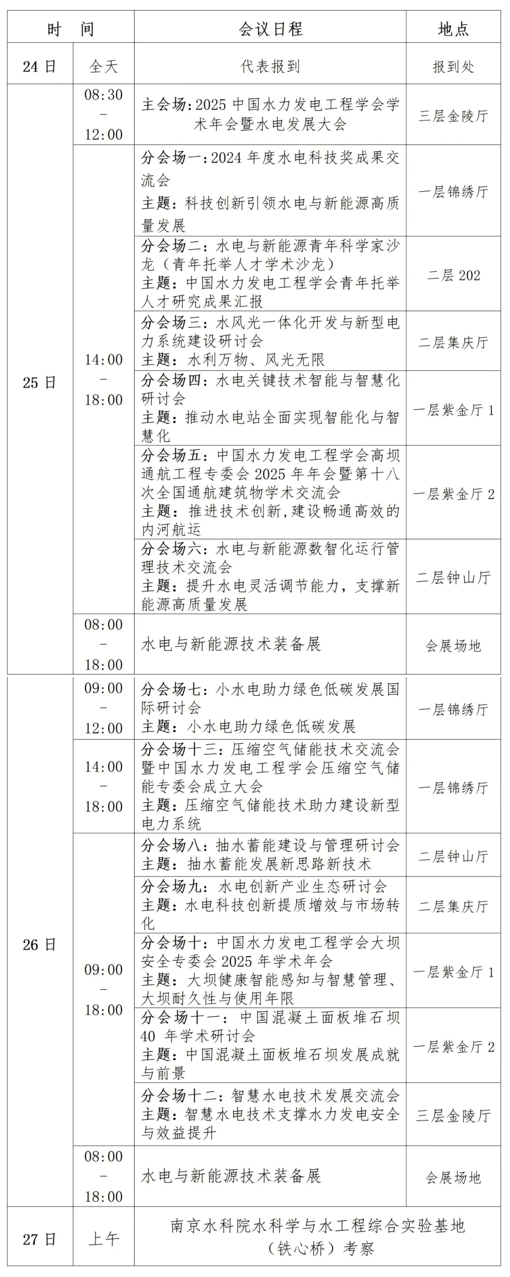 2025中国水力发电工程学会学术年会暨水电发展大会
