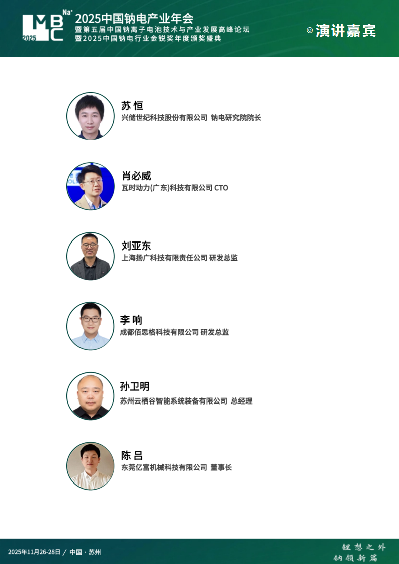 MBC 2025（第三届）中国钠电产业年会暨第五届中国钠离子电池技术与产业发展高峰论坛暨2025中国钠电行业金锐奖年度颁奖盛典