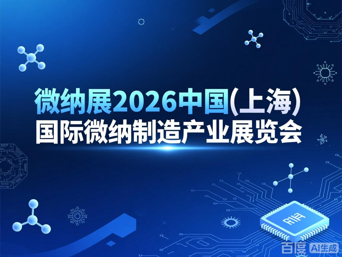 微纳展2026中国(上海)国际微纳制造产业展览会