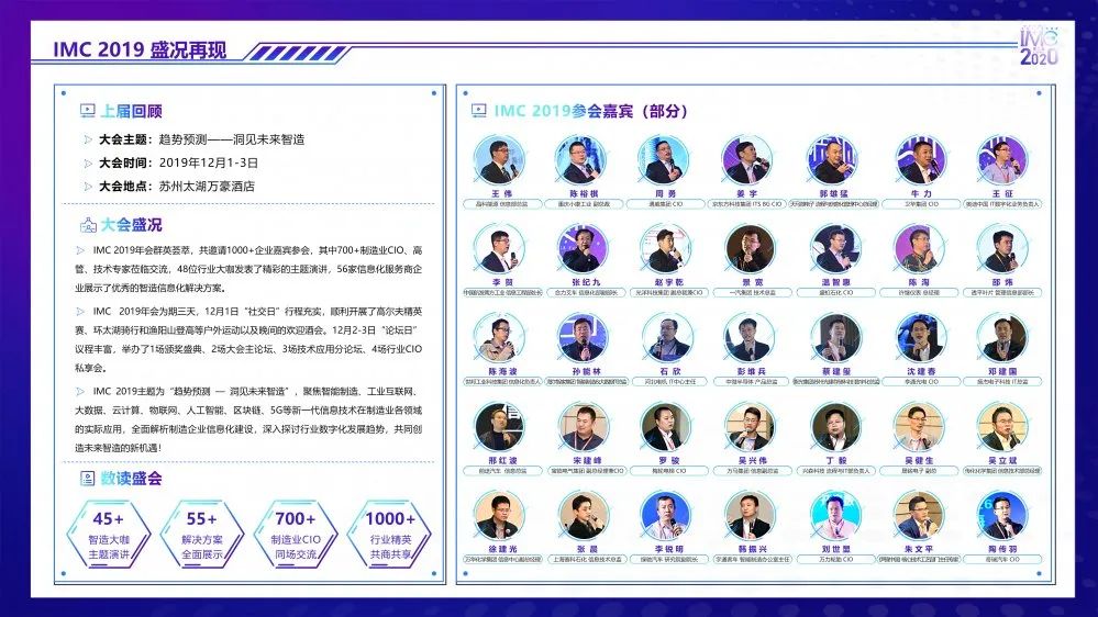 IMC 2020第二届中国（华南）制造业CIO峰会