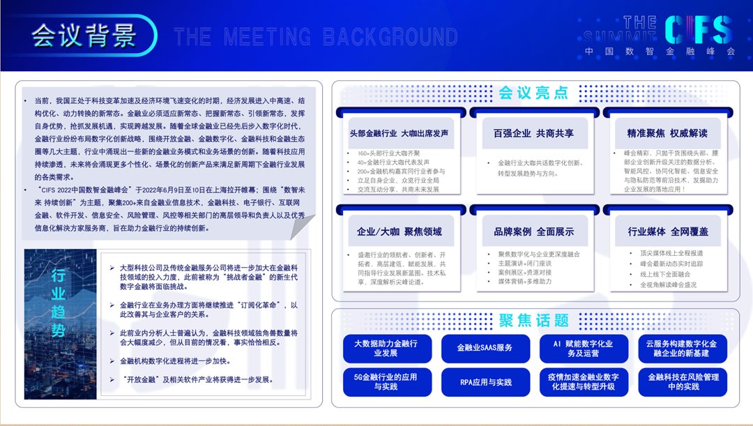 CIFS2022中国数智金融峰会