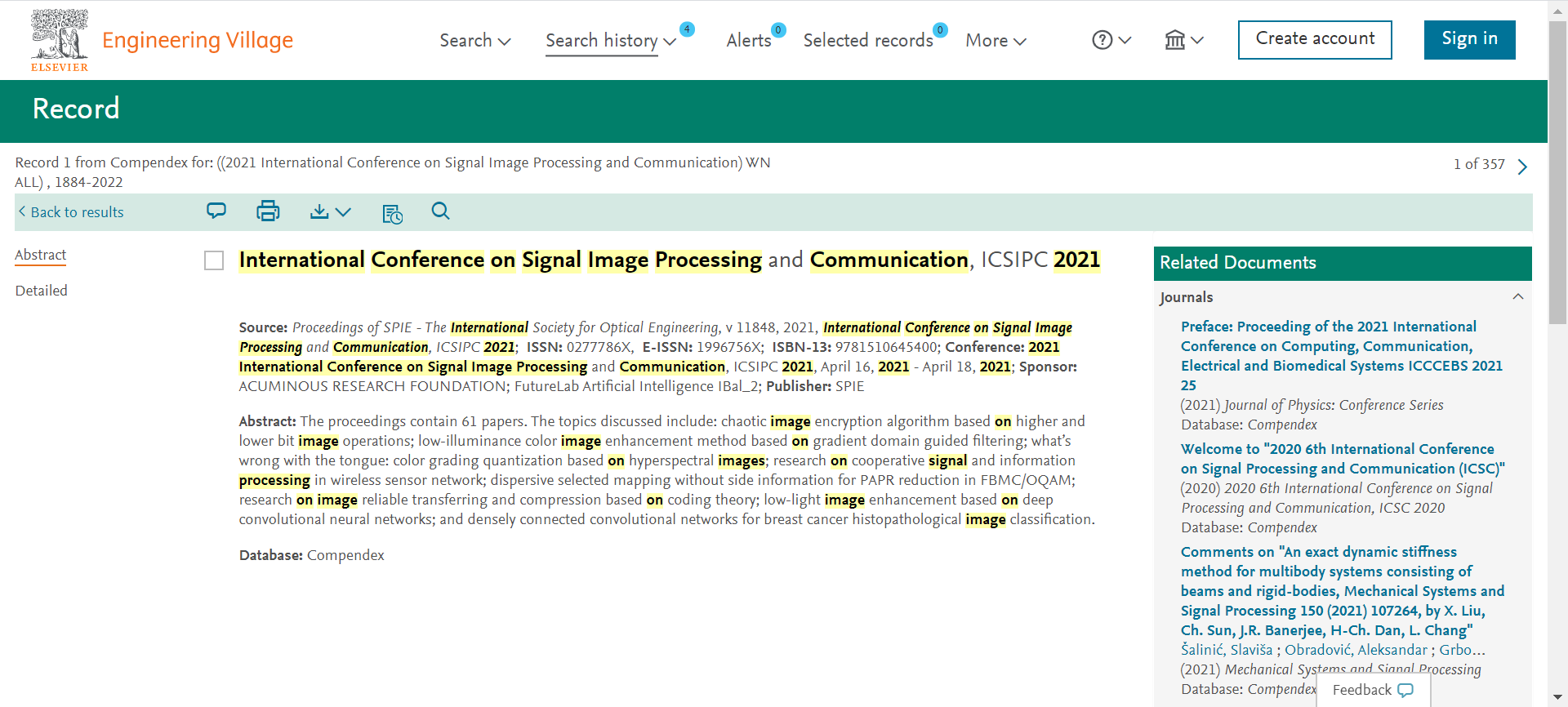 第二届信号图像处理与通信国际学术会议（ICSIPC2022）