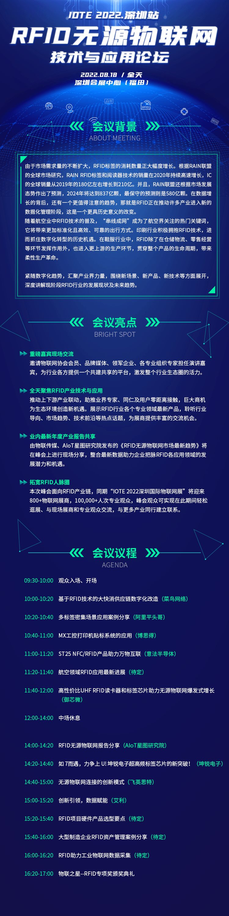IOTE 2022深圳站RFID无源物联网技术与应用论坛