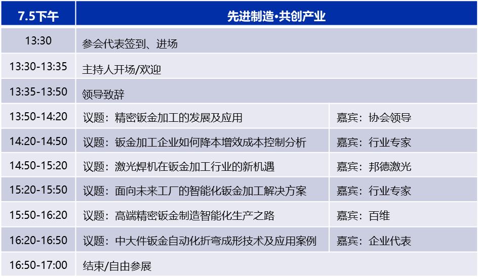 国际金属成形钣金加工技术发展大会