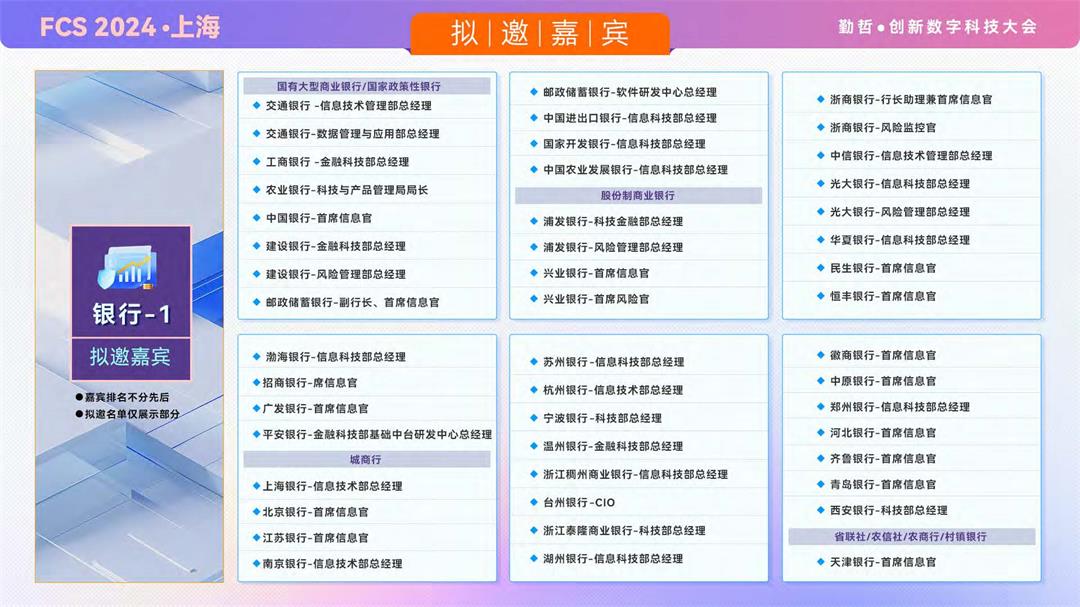 FCS 2024 第十屆銀行&保險(xiǎn)數(shù)字科技大會(huì)