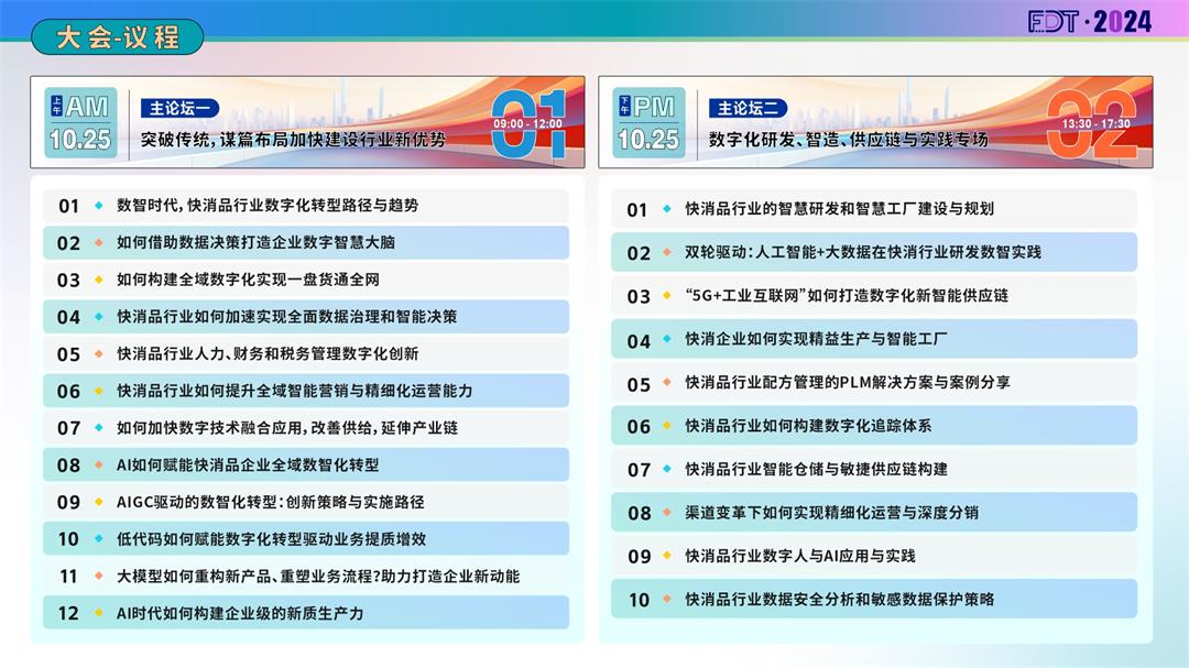 FDT 2024第二届快消品数字科技大会