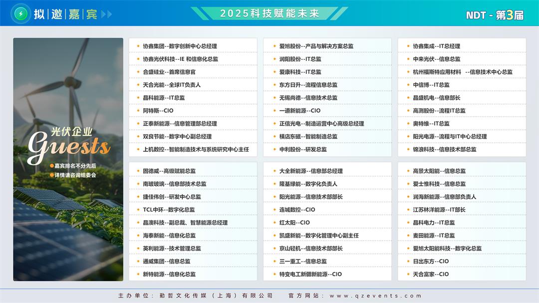 ​NDT 2025第三届新能源数字科技大会