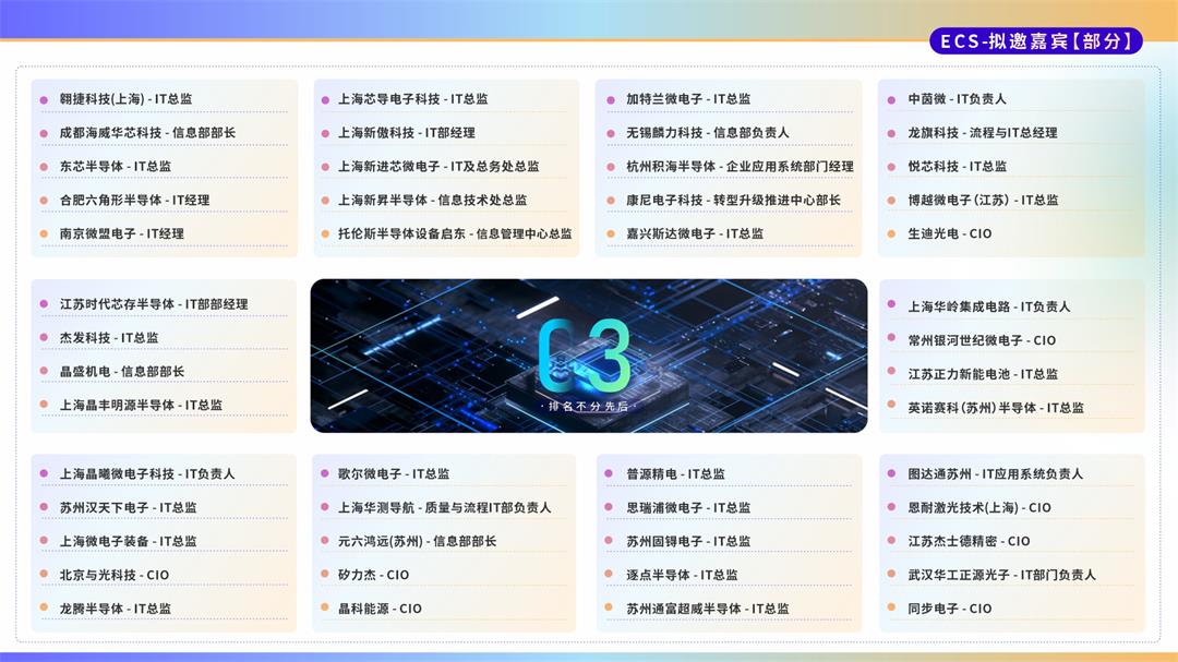 ECS 2025第八届中国电子通信与半导体数字科技大会