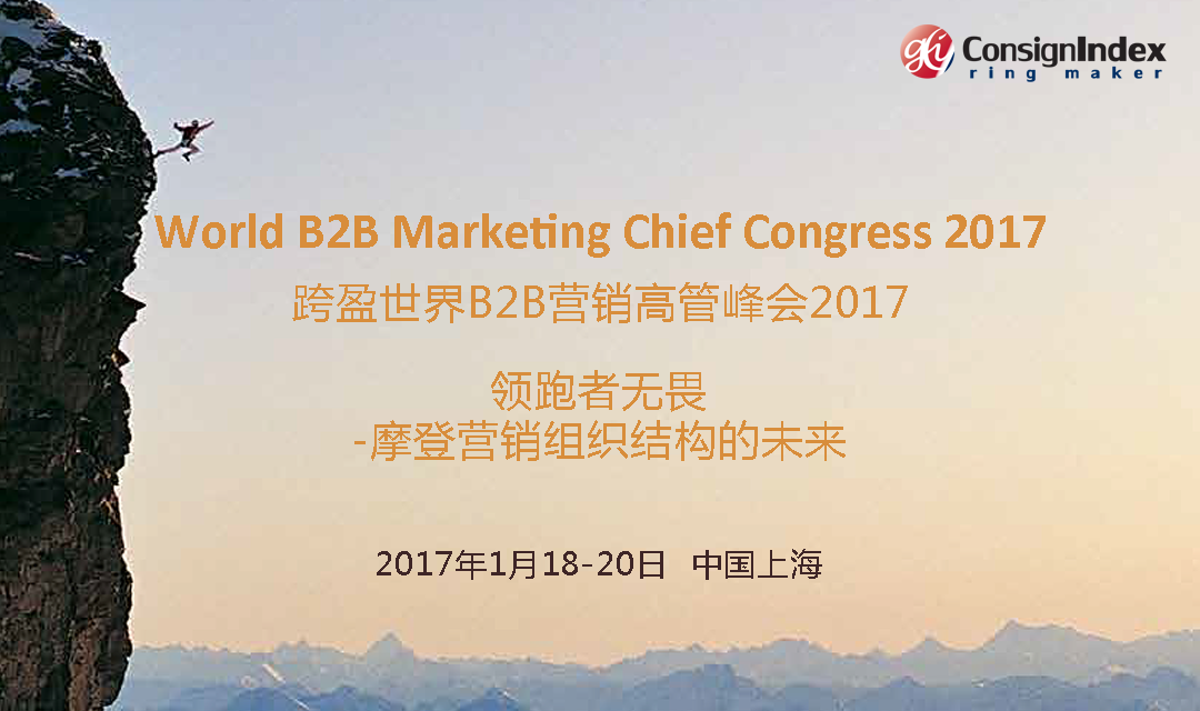 第十四届跨盈世界B2B营销高管峰会2017