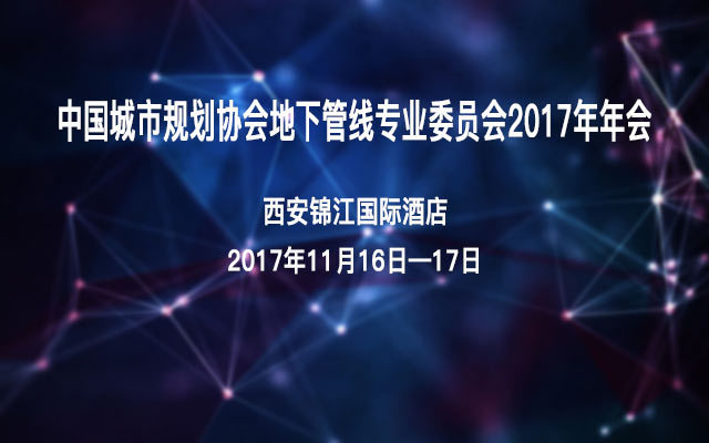 中国城市规划协会地下管线专业委员会2017年年会