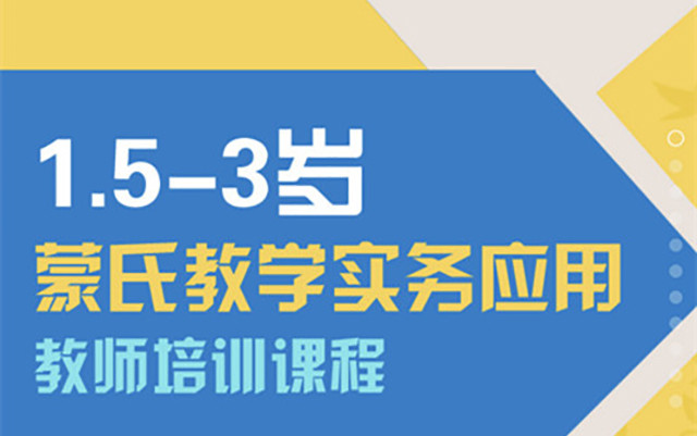蒙特梭利大师讲堂——1.5-3岁蒙氏教学实务应用