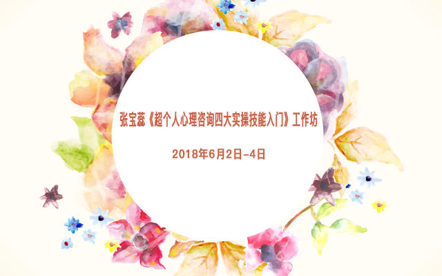 张宝蕊《超个人心理咨询四大实操技能入门》工作坊