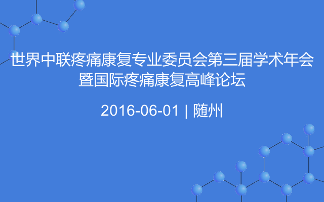 世界中联疼痛康复专业委员会第三届学术年会暨国际疼痛康复高峰论坛