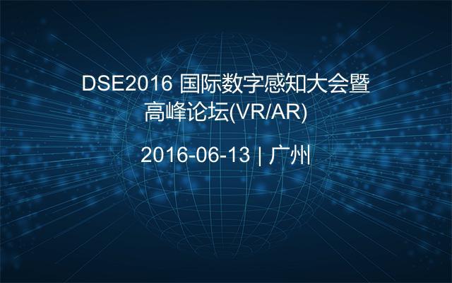 DSE2016 国际数字感知大会暨高峰论坛(VR/AR)