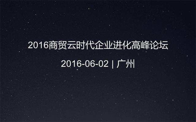 2016商贸云时代企业进化高峰论坛