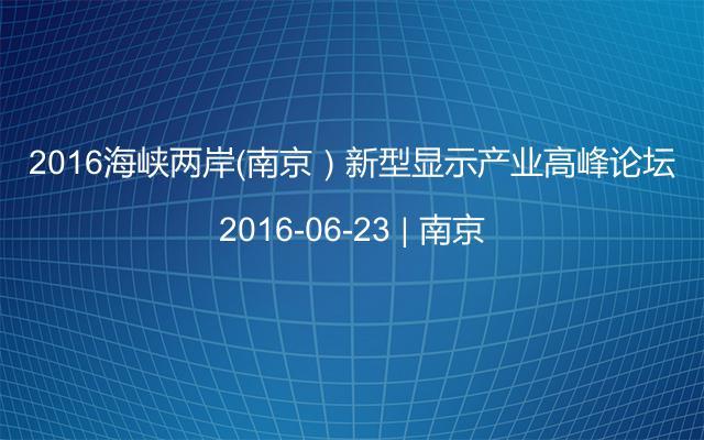 2016海峡两岸（南京）新型显示产业高峰论坛