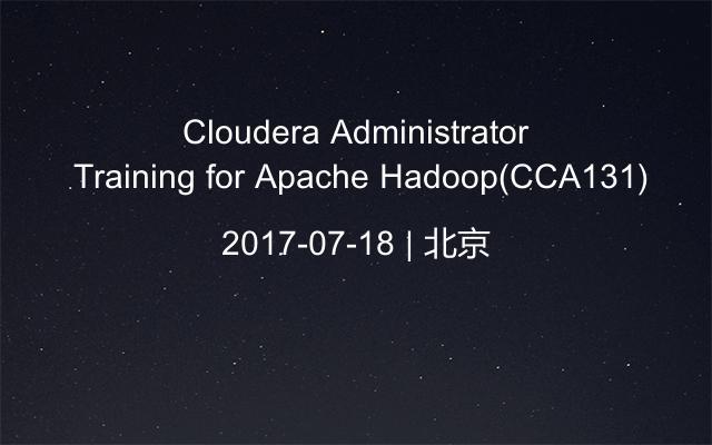 Cloudera Administrator Training for Apache Hadoop(CCA131)