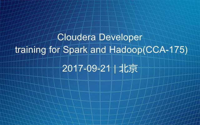 Cloudera Developer training for Spark and Hadoop(CCA-175)