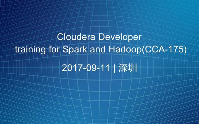 Cloudera Developer training for Spark and Hadoop(CCA-175)