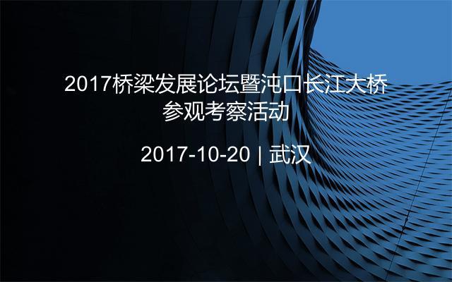 2017桥梁发展论坛暨沌口长江大桥参观考察活动