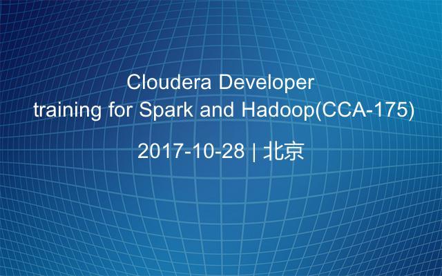 Cloudera Developer training for Spark and Hadoop(CCA-175)