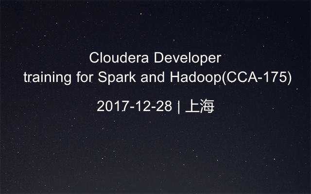 Cloudera Developer training for Spark and Hadoop(CCA-175)