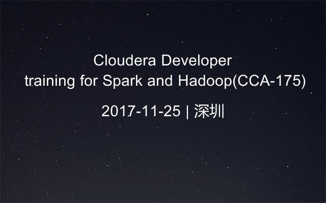 Cloudera Developer training for Spark and Hadoop(CCA-175)