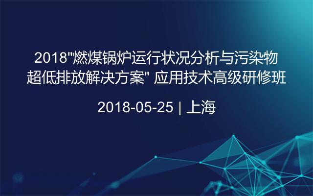 2018“燃煤锅炉运行状况分析与污染物超低排放解决方案” 应用技术高级研修班