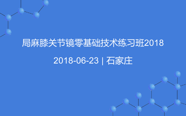 局麻膝关节镜零基础技术练习班2018