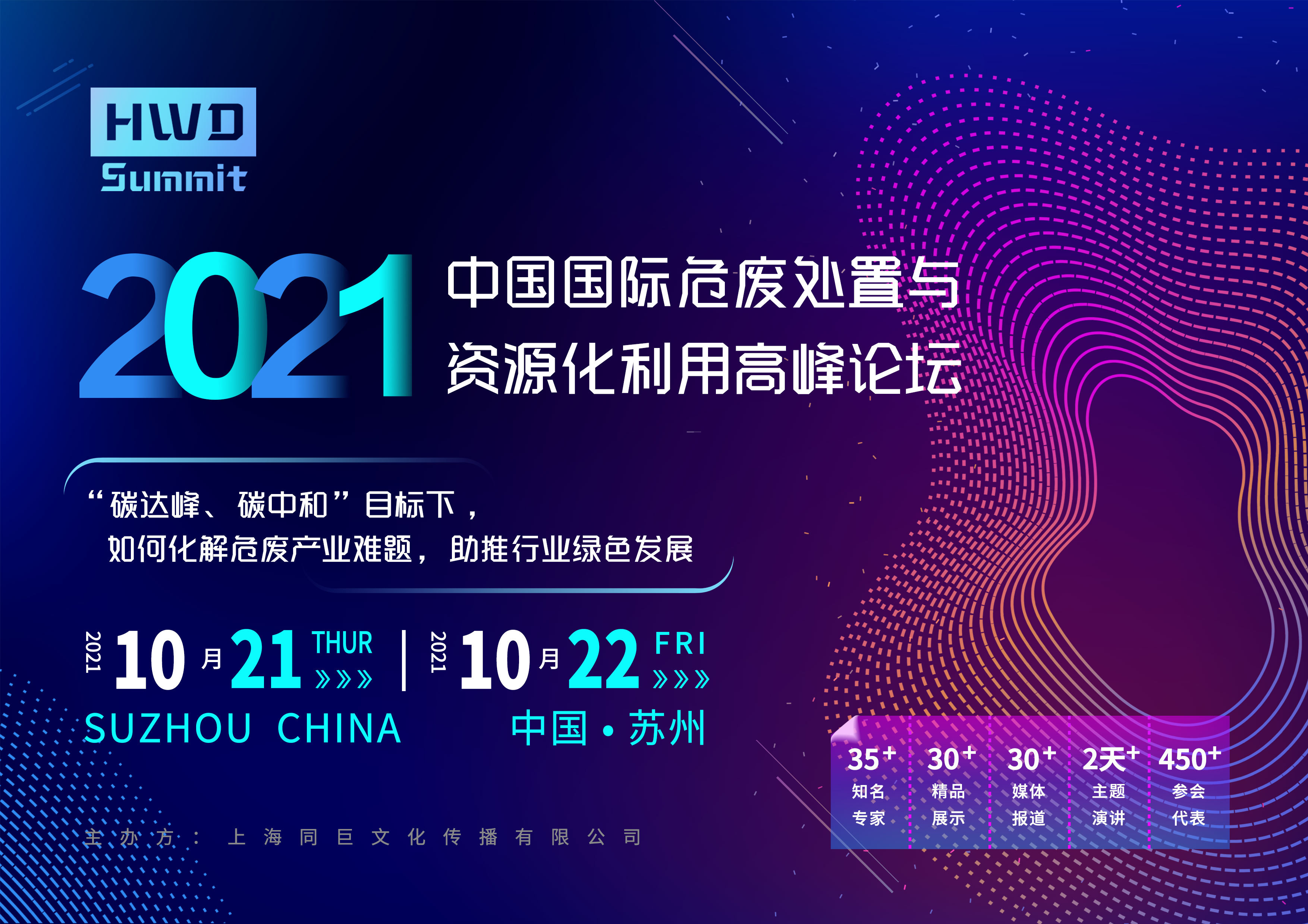 2021中国国际危废处置与资源化利用峰会（HWD summit 2021）