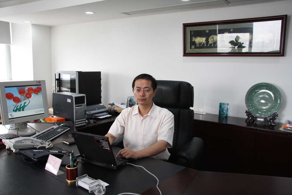 中国电信信息网络部总经理兼党委书记傅志仁照片