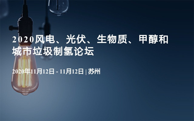 2020风电、光伏、生物质、甲醇和城市垃圾制氢论坛