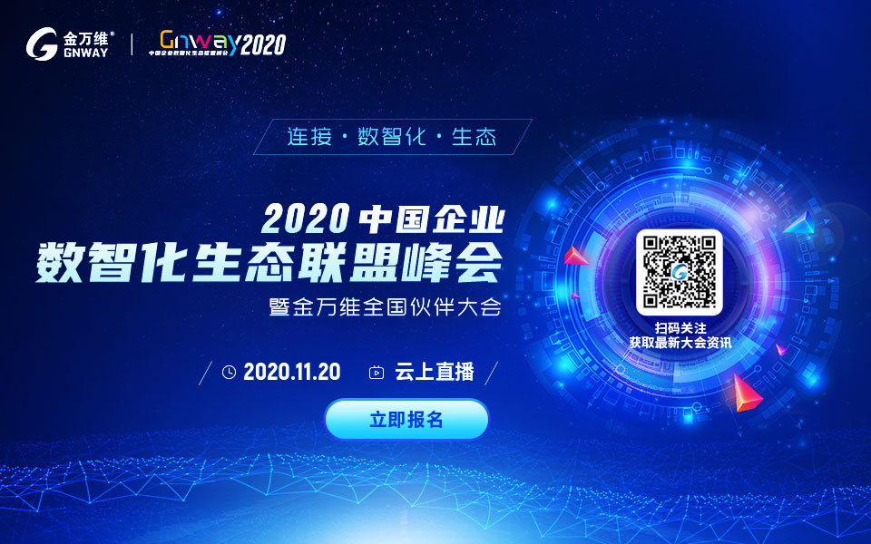 2020中国企业数智化生态联盟峰会暨金万维全国伙伴大会