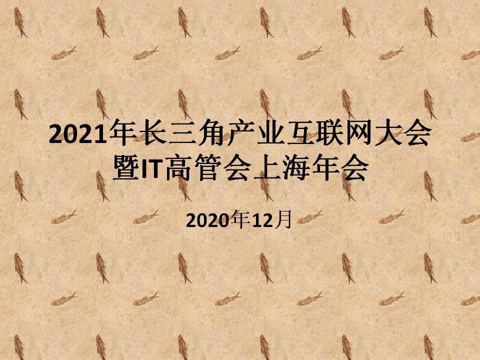 2021年长三角产业互联网大会暨IT高管会上海年会