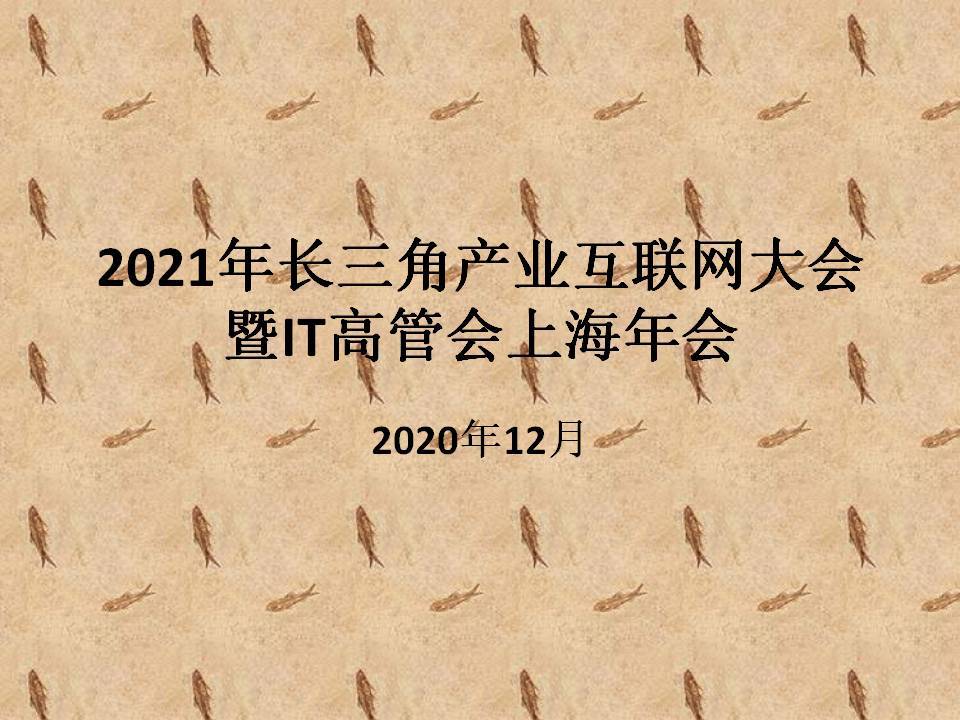 2021年长三角产业互联网大会暨IT高管会上海年会