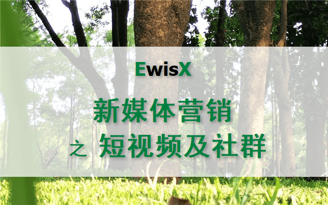 短视频及社群运营全攻略 广州9月24日