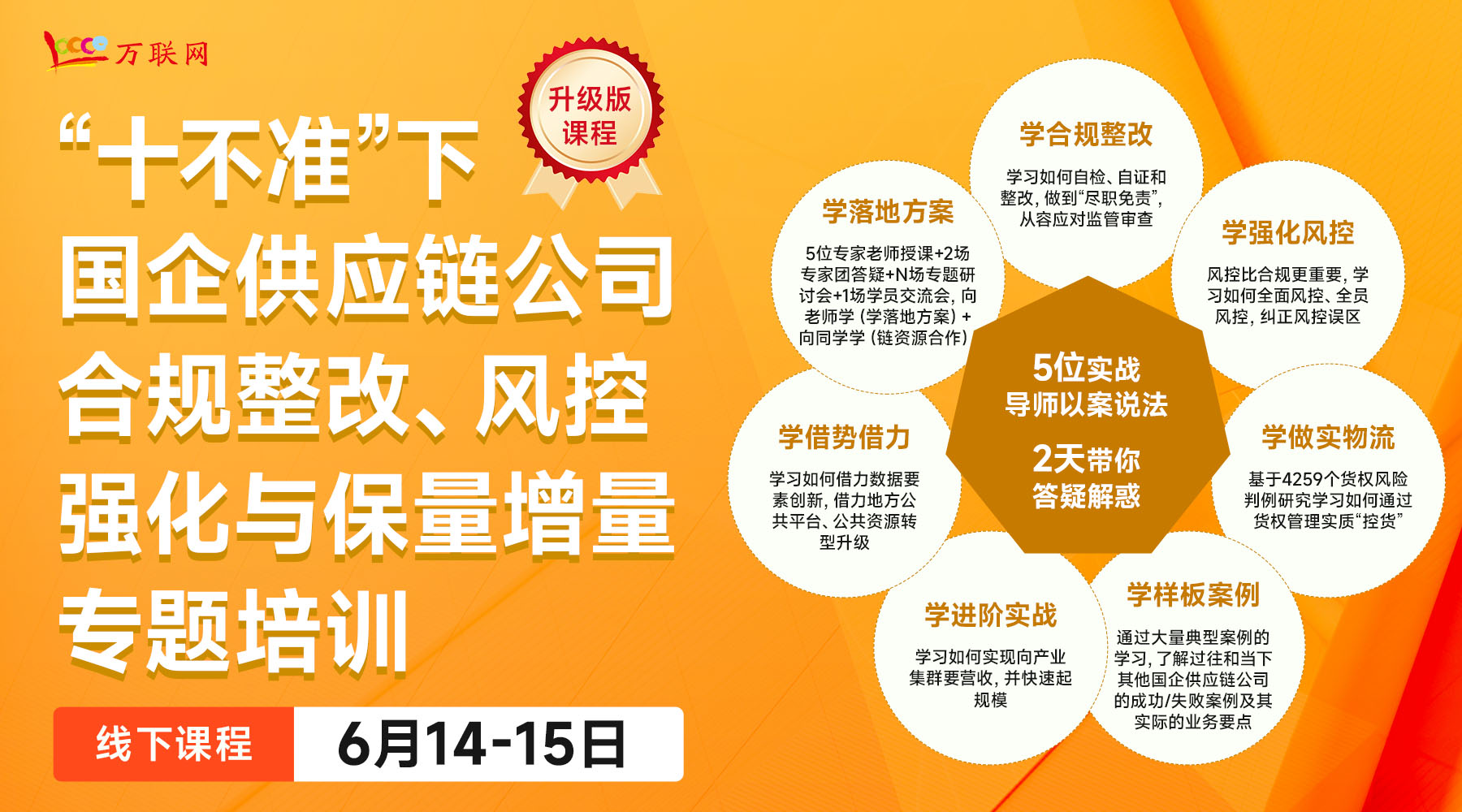 《十不准下供应链业务的合规整改、风控强化与保量增量》专题培训