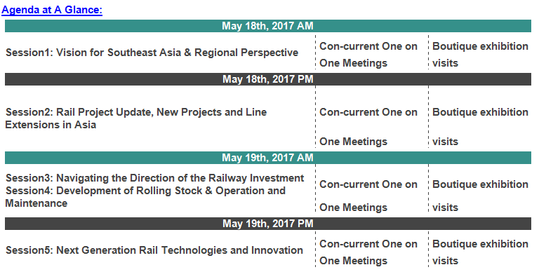 亚太轨道发展大会2017（Rail Expansion Asia）