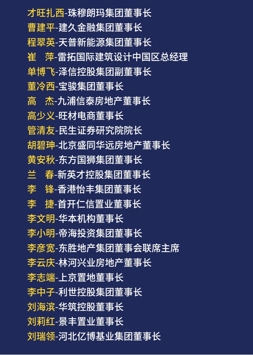 2018(第九届)中国地产领袖年会