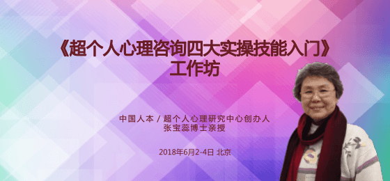 张宝蕊《超个人心理咨询四大实操技能入门》工作坊